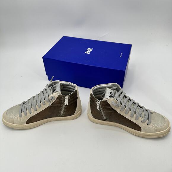 P448 New in Box Skate Prisma Sneaker High Top Gold Metallic // 36 - Picture 8 of 16